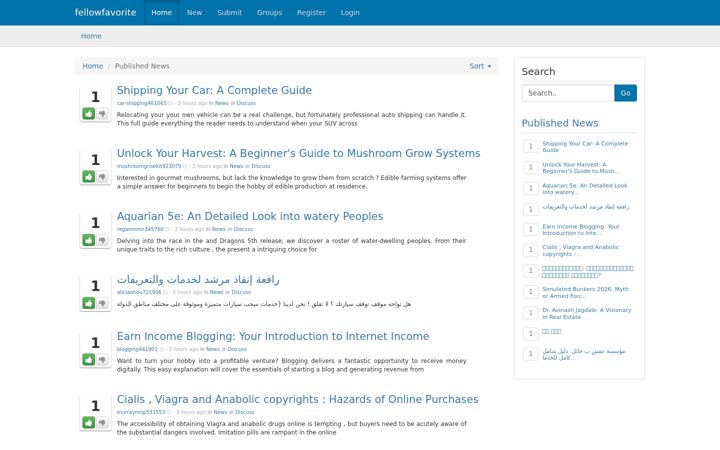 Screenshot of fellowfavorite.com