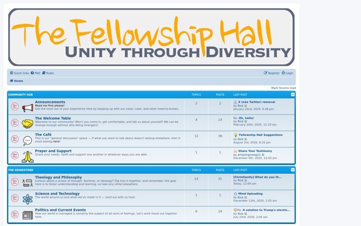 Screenshot of fellowship-hall.com