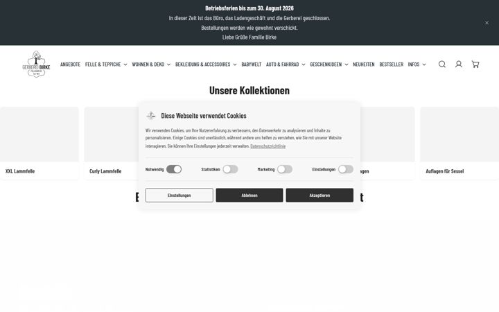 Screenshot of fellshop.de