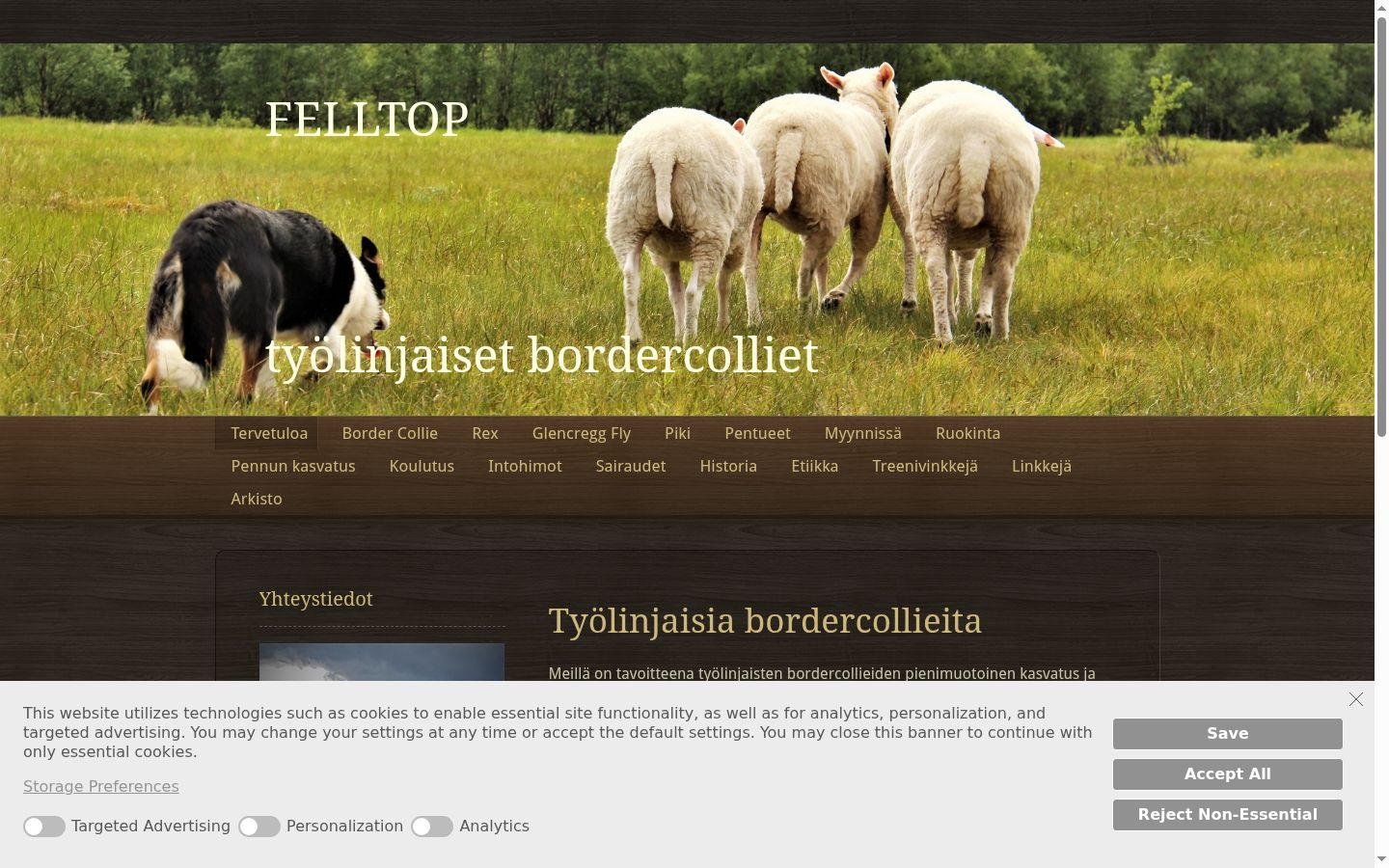 Screenshot van de toestemmingsbanner zoals getoond vóór enige interactie
