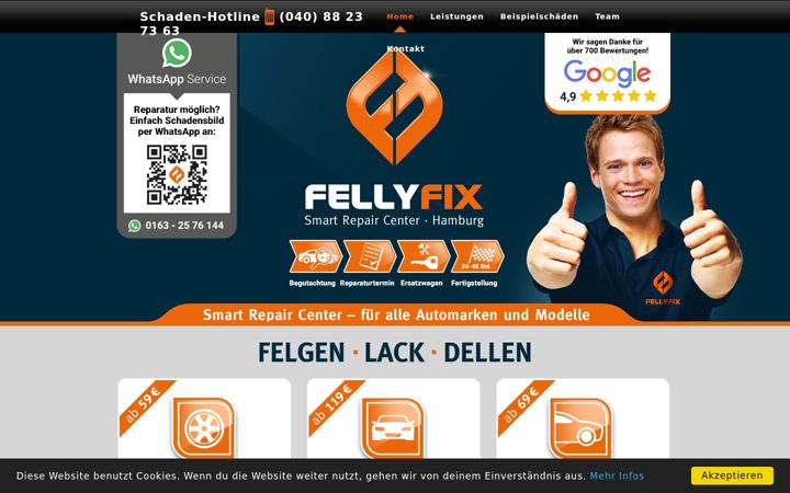 Screenshot of fellyfix.de