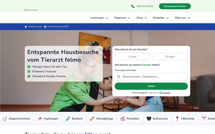 Screenshot von felmo.de