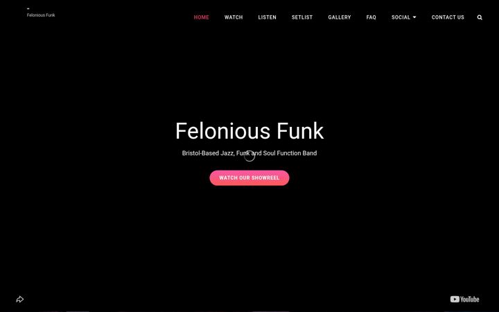 Screenshot of feloniousfunk.co.uk
