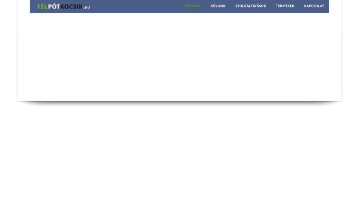 Screenshot of felpotkocsik.hu