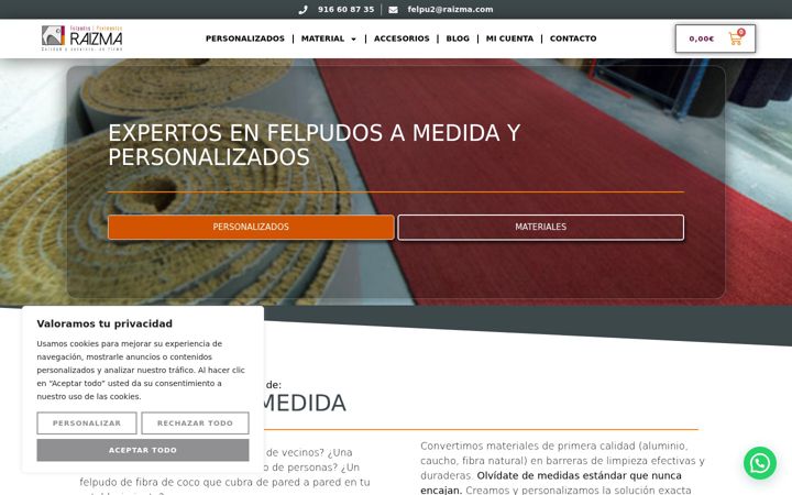 Screenshot of felpudosraizma.com