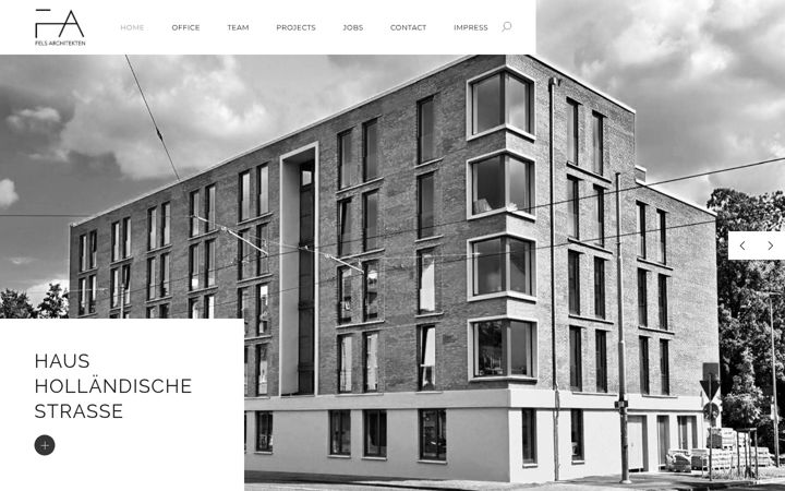Screenshot van fels-architekten.de
