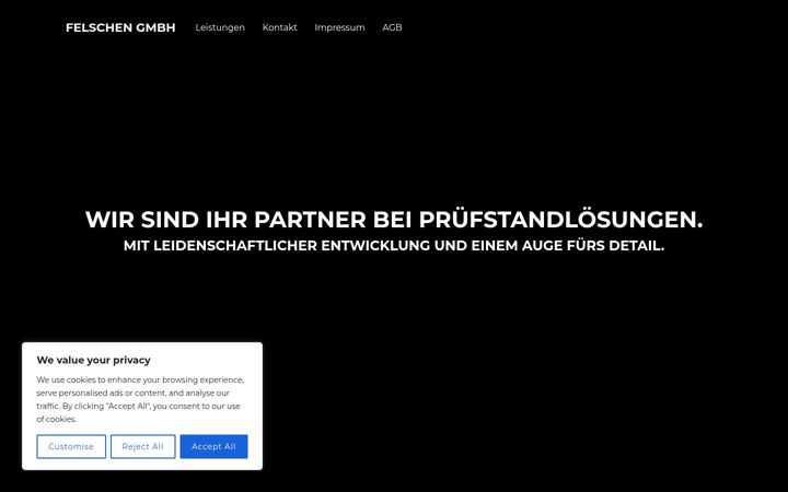 Screenshot of felschen-gmbh.de