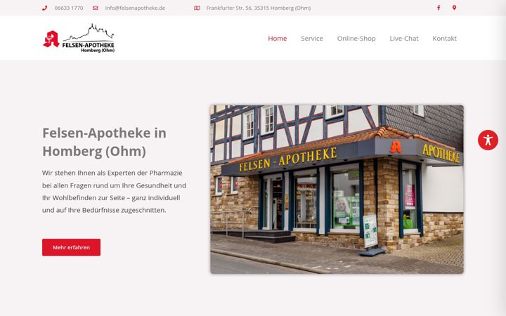 Screenshot of felsenapotheke.de