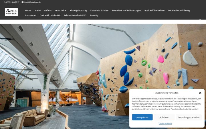 Screenshot of felsmeister.de