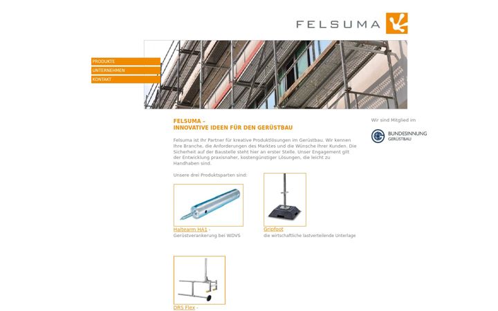 Screenshot of felsuma.de