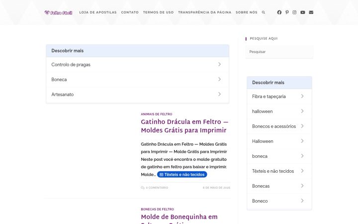 Screenshot of feltrofacil.com.br