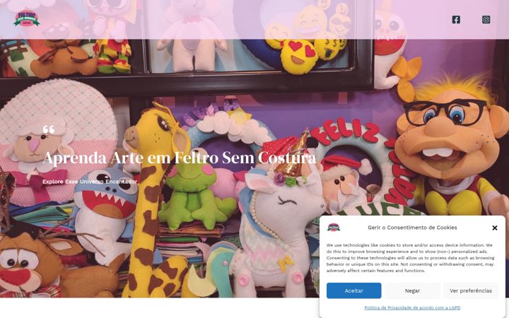 Screenshot of feltrosemcostura.com.br