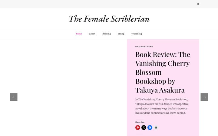 Screenshot of femalescriblerian.com