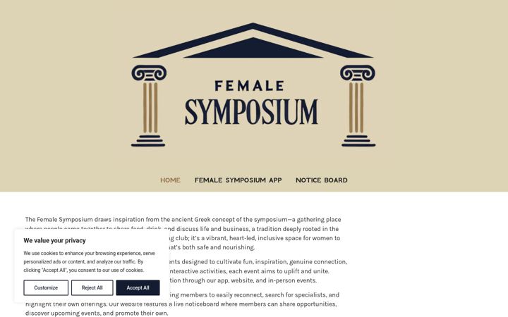 Screenshot of femalesymposium.com