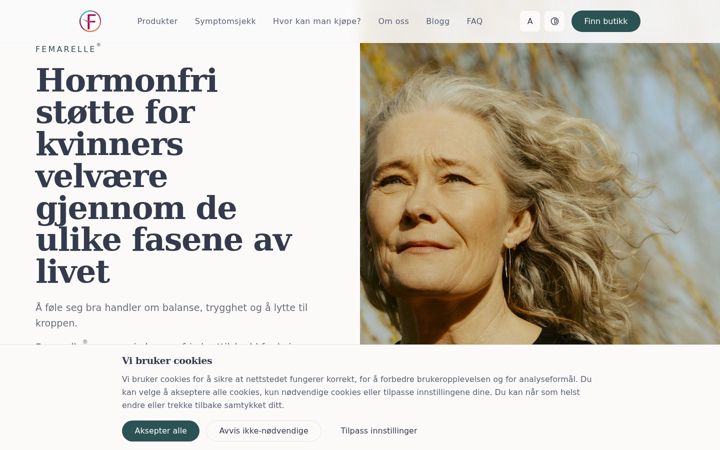 Screenshot of femarelle.no