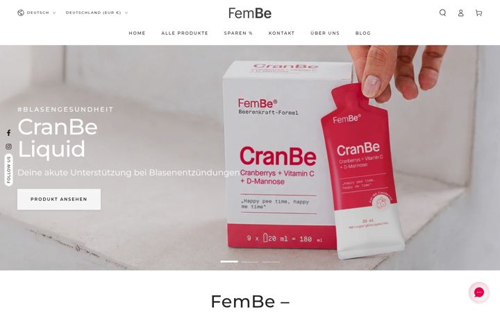 Screenshot van fembe.de