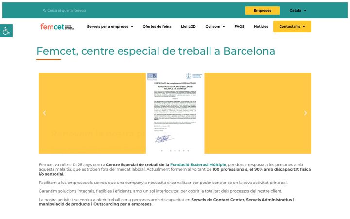 Screenshot of femcet.com