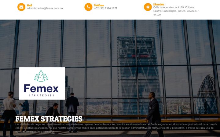 Screenshot of femex.com.mx