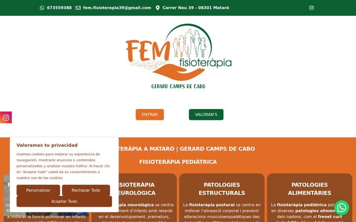 Screenshot of femfisioterapia39.com