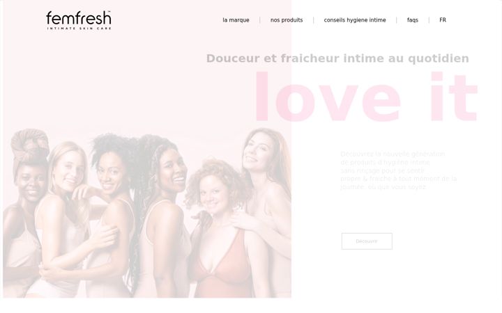 Screenshot of femfresh.fr