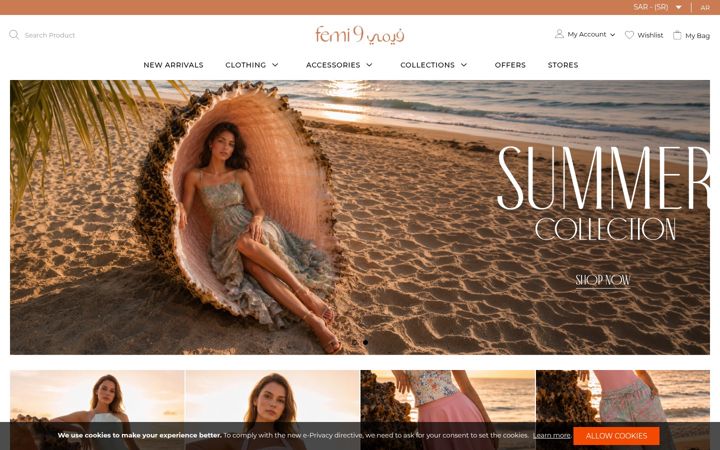 Screenshot of femi9.com