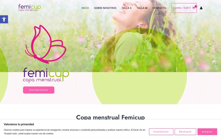 Screenshot of femicup.es