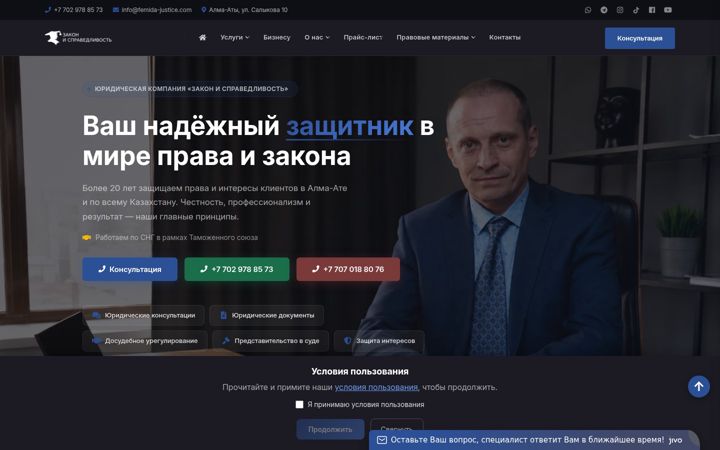 Screenshot of femida-justice.com