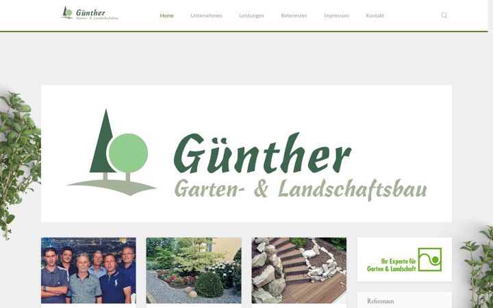 Screenshot of femiguenther-galabau.de