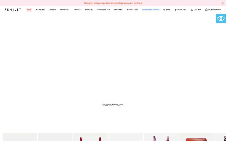 Screenshot of femilet.dk