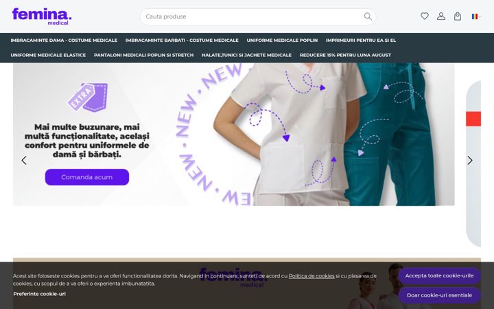 Screenshot of feminamedical.ro