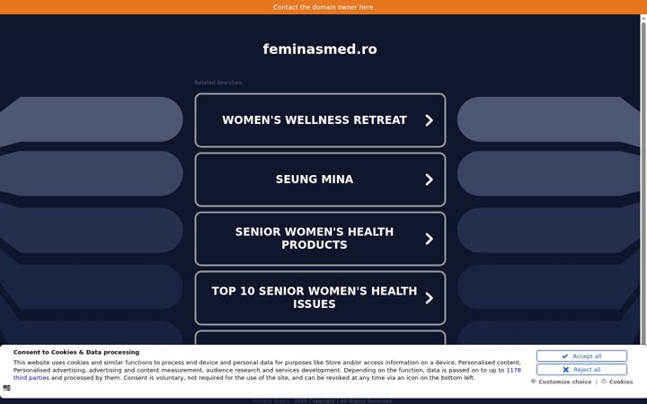 Screenshot of feminasmed.ro