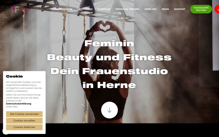 Screenshot of feminin-fitness.de