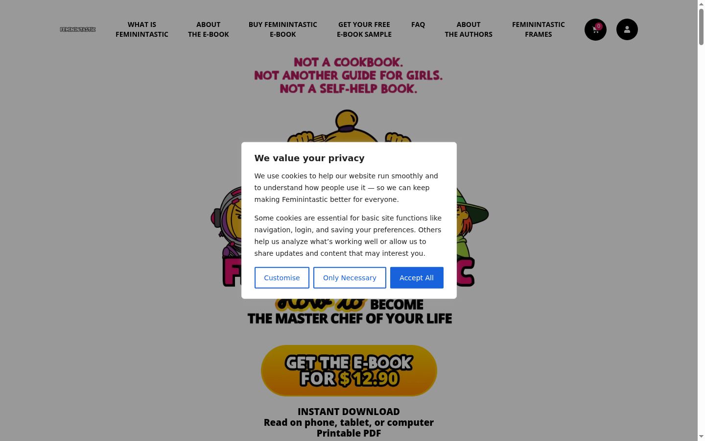 Capture d'écran de la bannière de consentement affichée avant toute interaction