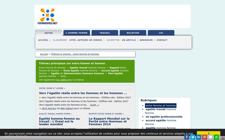 Screenshot of feminismes.net