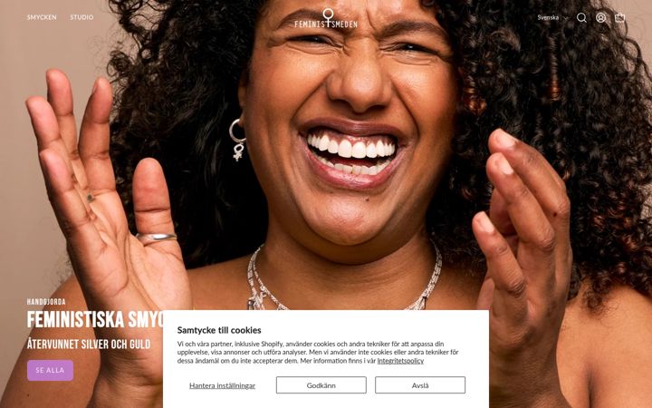 Screenshot of feministsmeden.se