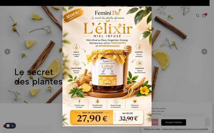 Screenshot of feminithe.com