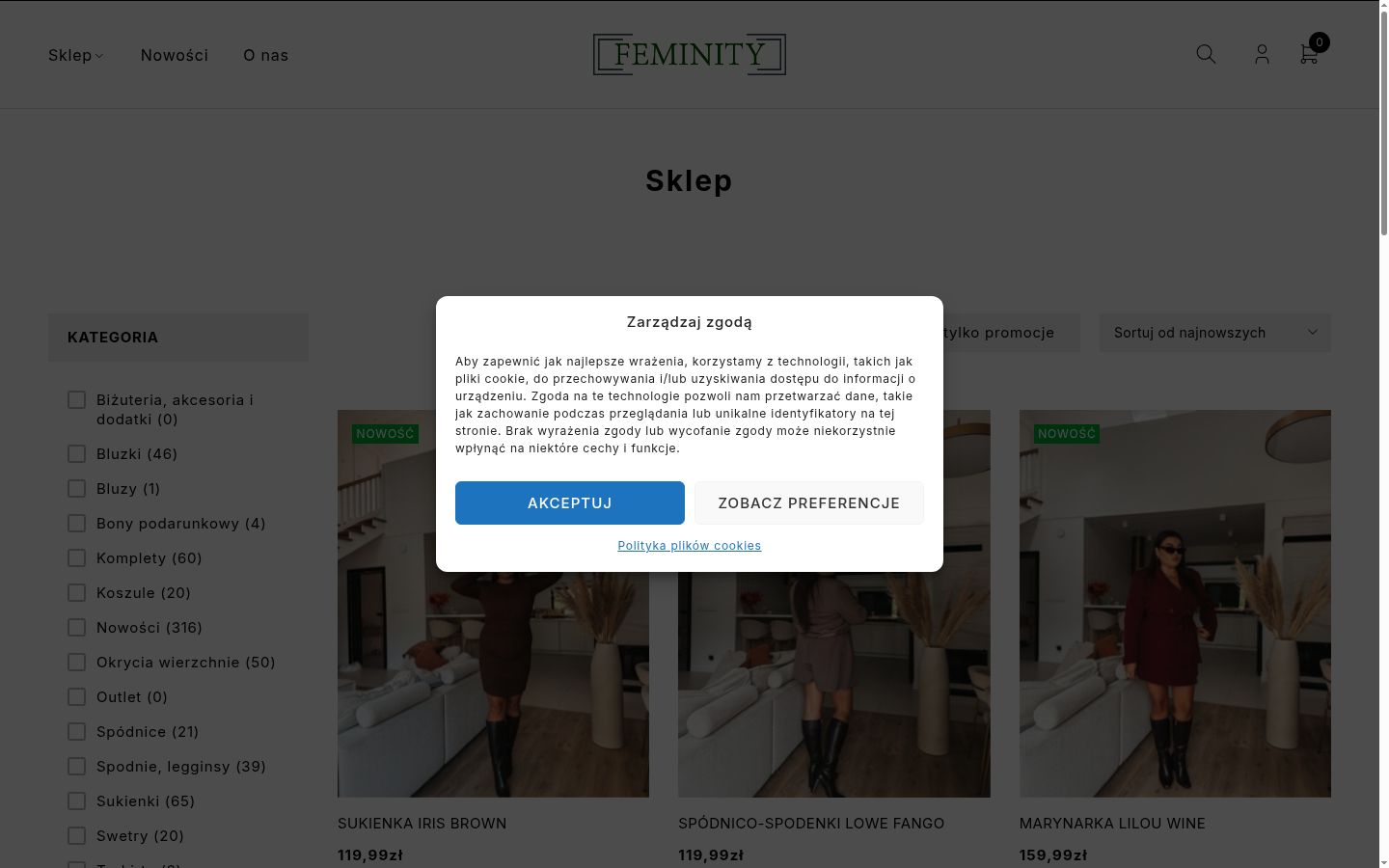Capture d'écran de la bannière de consentement affichée avant toute interaction