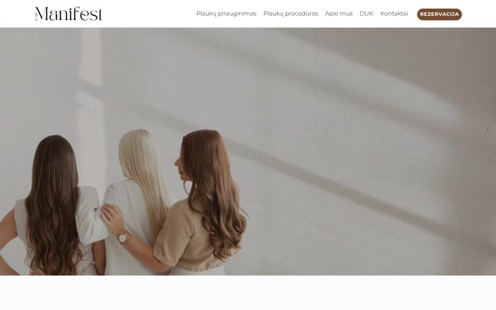 Snímek obrazovky feminmanifest.lt