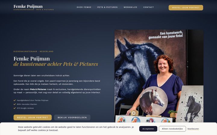 Screenshot of femkepuijman.com