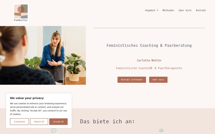 Screenshot of femkultur.de