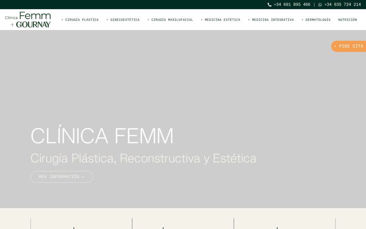 Screenshot of femmcirugiaestetica.com
