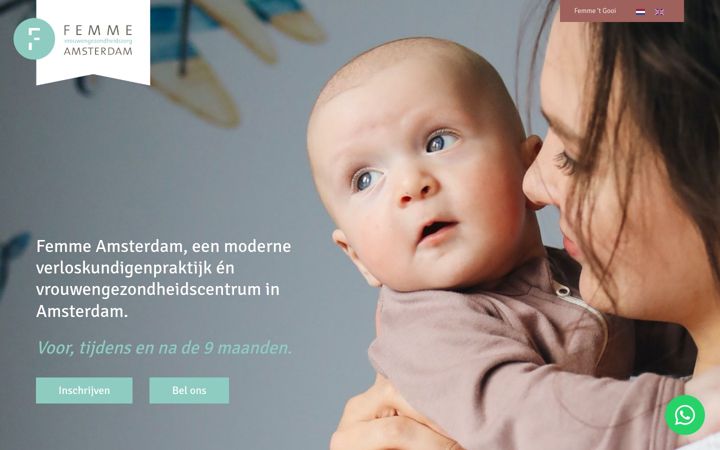 Screenshot of femme-amsterdam.nl