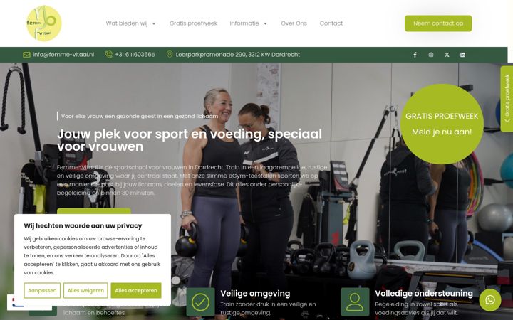 Screenshot of femme-vitaal.nl