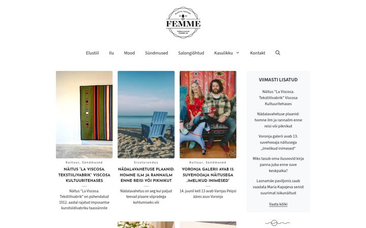 Screenshot of femme.ee