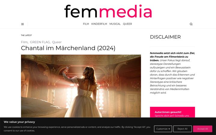 Screenshot of femmedia.at
