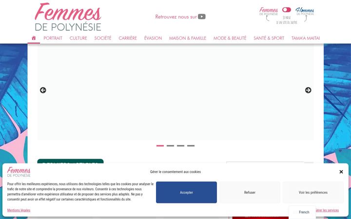 Screenshot of femmesdepolynesie.com