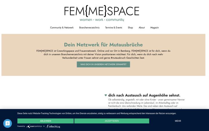 Екранна снимка на femmespace.de
