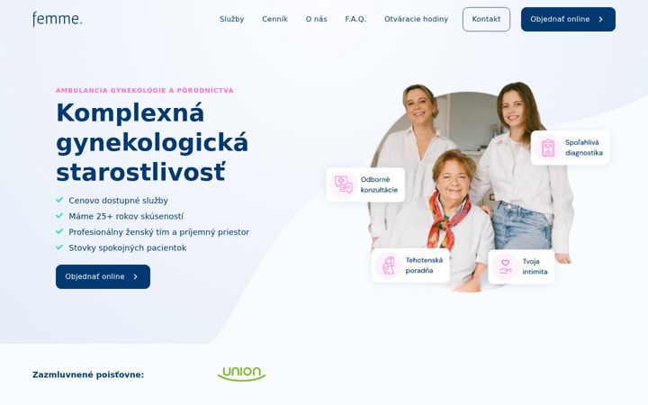 Snimka zaslona za femmesro.sk