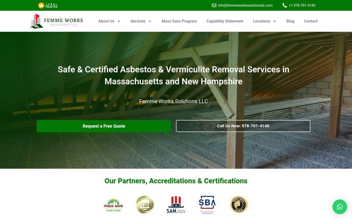 Screenshot of femmeworkssolutionsllc.com