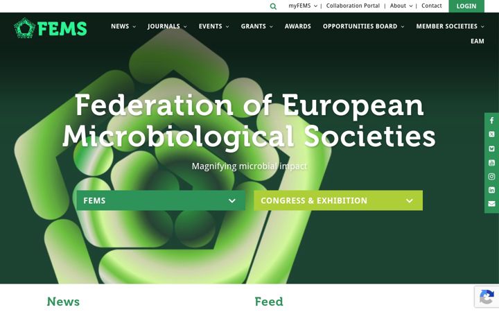 Screenshot of fems-microbiology.org